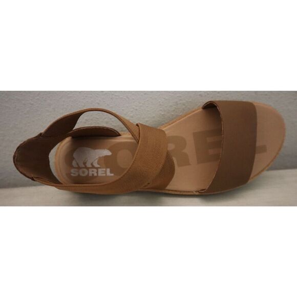 Sorel Women's Sz 7.5 Velvet Tan Leather Ella II Pull-On Sandals - Picture 6 of 11